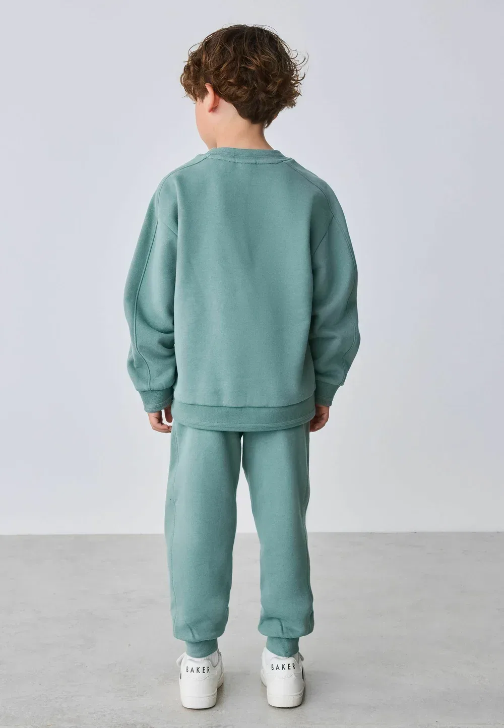 Комплект из толстовки и спортивных брюк стандартного кроя Baker By Ted Baker, Mid Green — фото 3