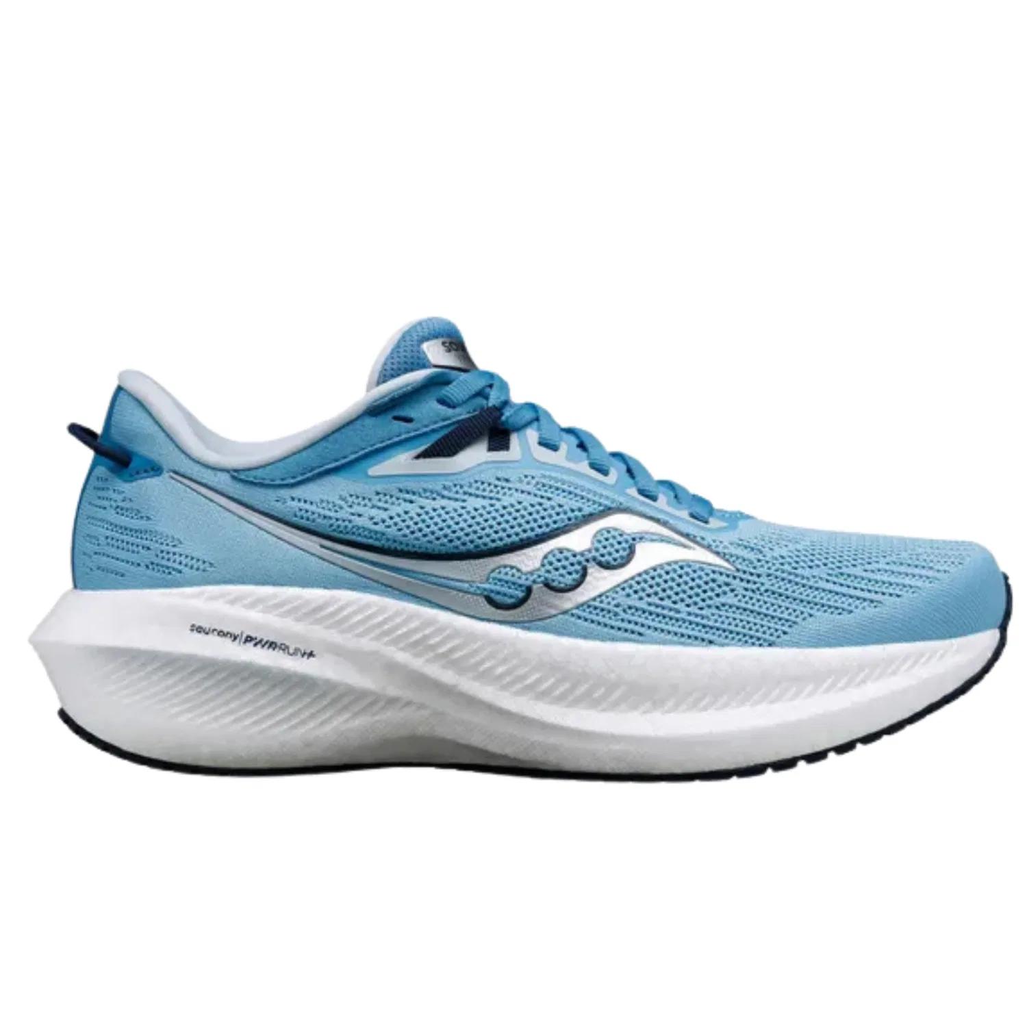 Детские кроссовки для девочек беговые Triumph 21 Saucony, Navy Blue Breezes — фото 2