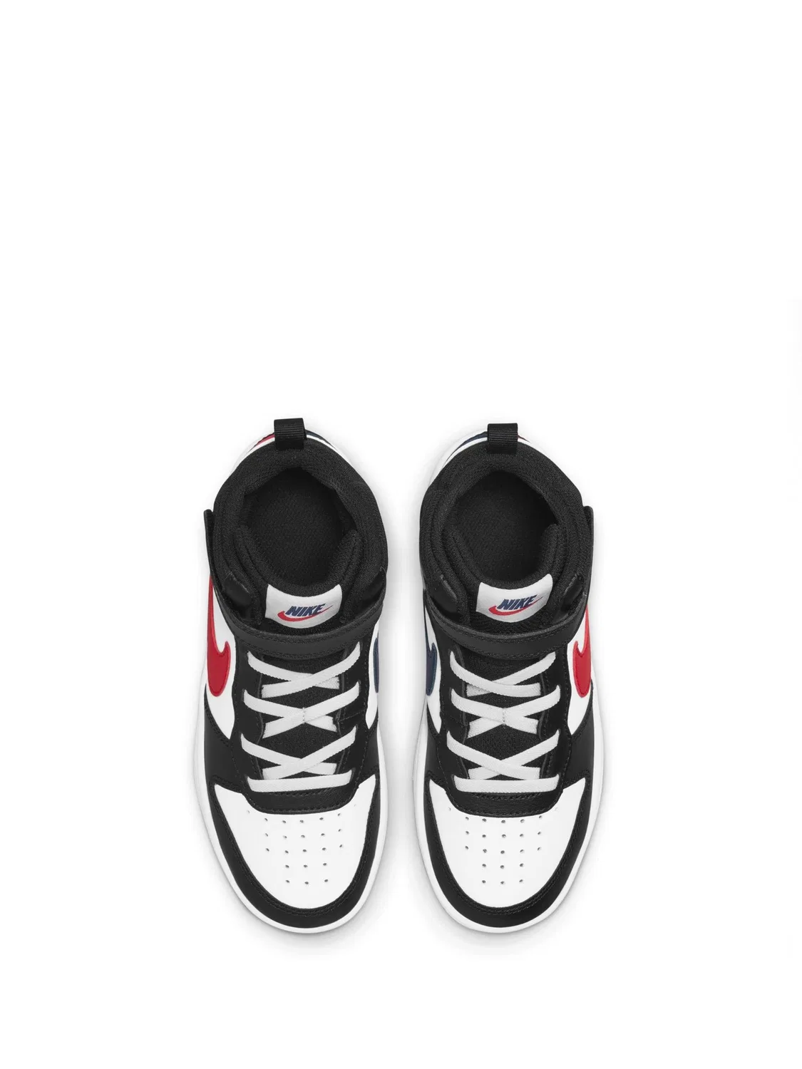 Кроссовки Nike Court Borough Mid 2, белый/черный/красный — фото 4