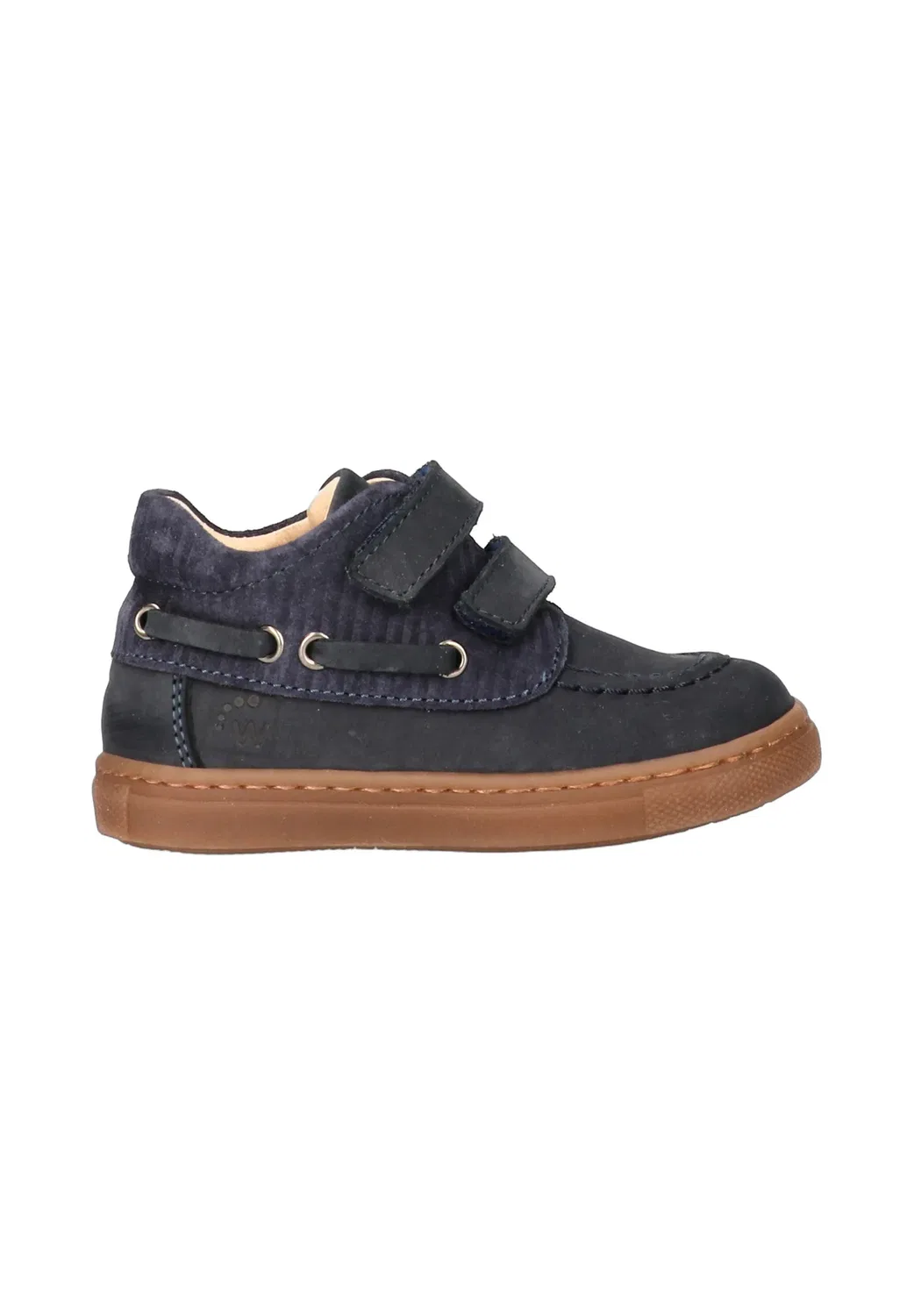 Scarpe da bambino stile barca con doppio cinturino a Strappo - детская обувь Walkey, Blu