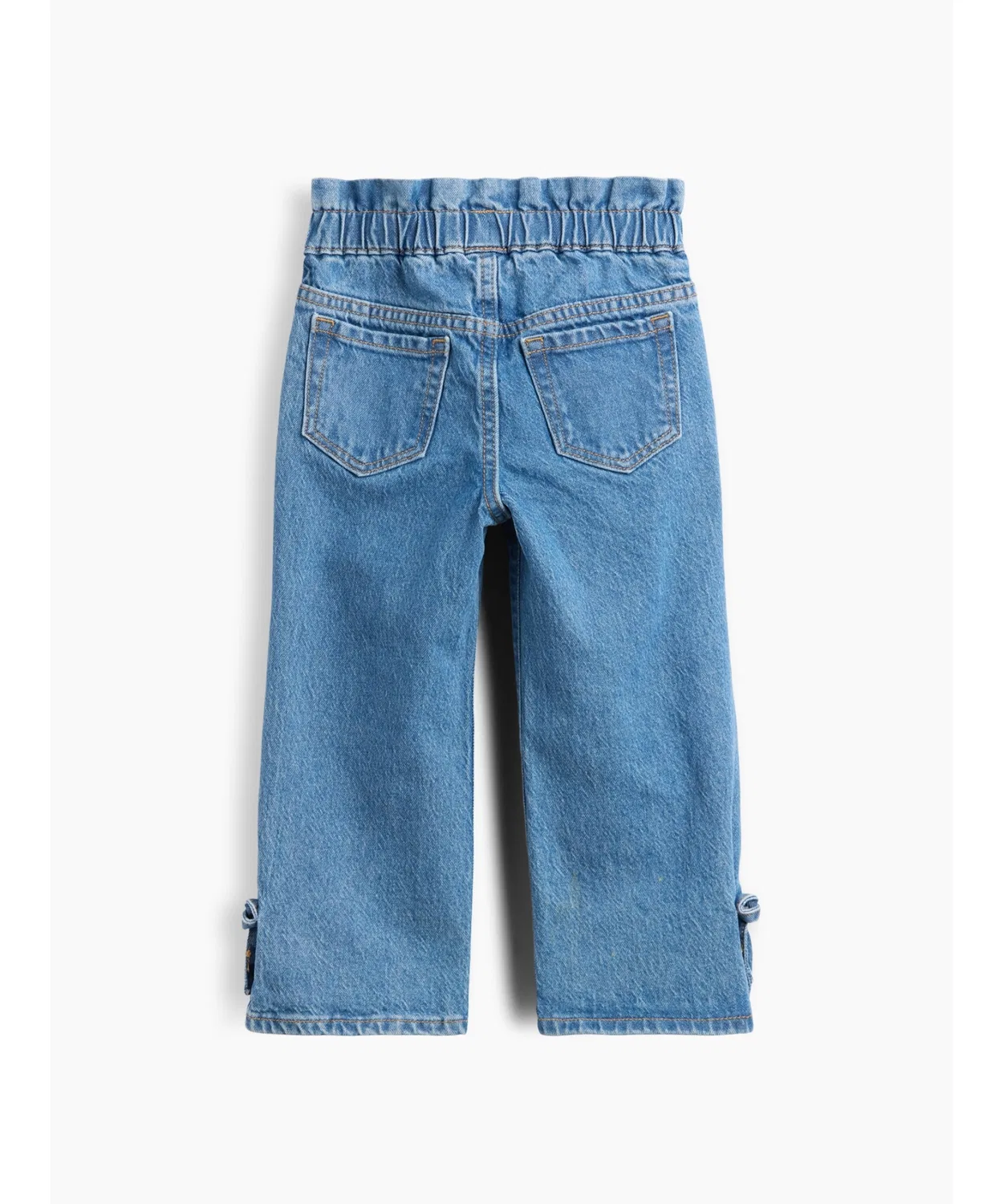Детские джинсы с разрезом и лентами для девочек Stride Denim GAP, Indigo Blue — фото 3