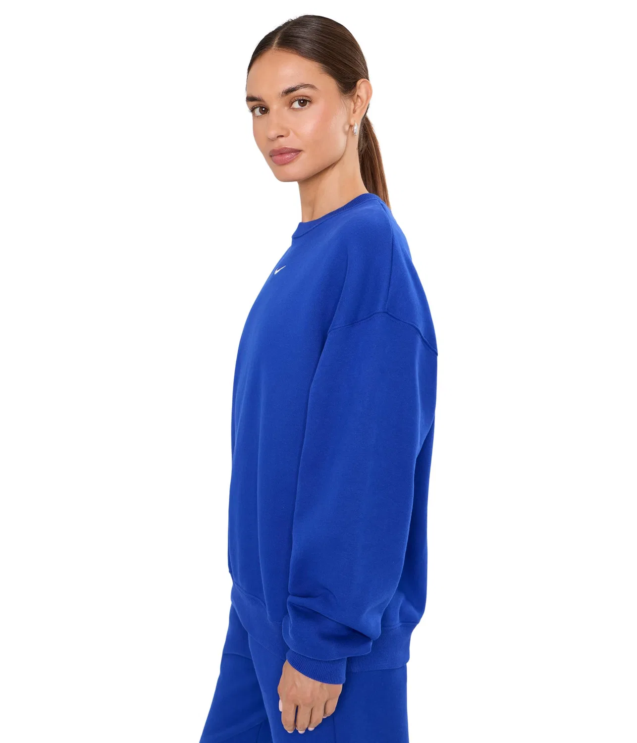 Толстовка Studio Fleece средней плотности с круглым вырезом свободного кроя Nike, Old Royal/Sail — фото 3