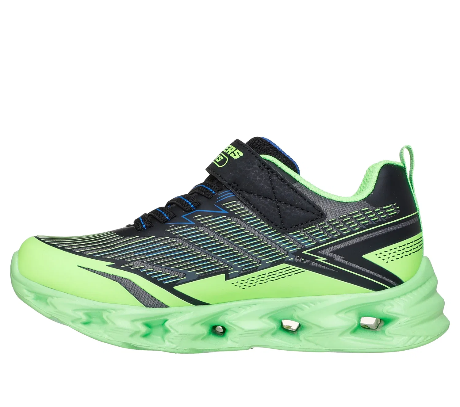 Детские кроссовки для мальчиков с 3D-принтом Vortex 2.0 Skechers, Lime Black