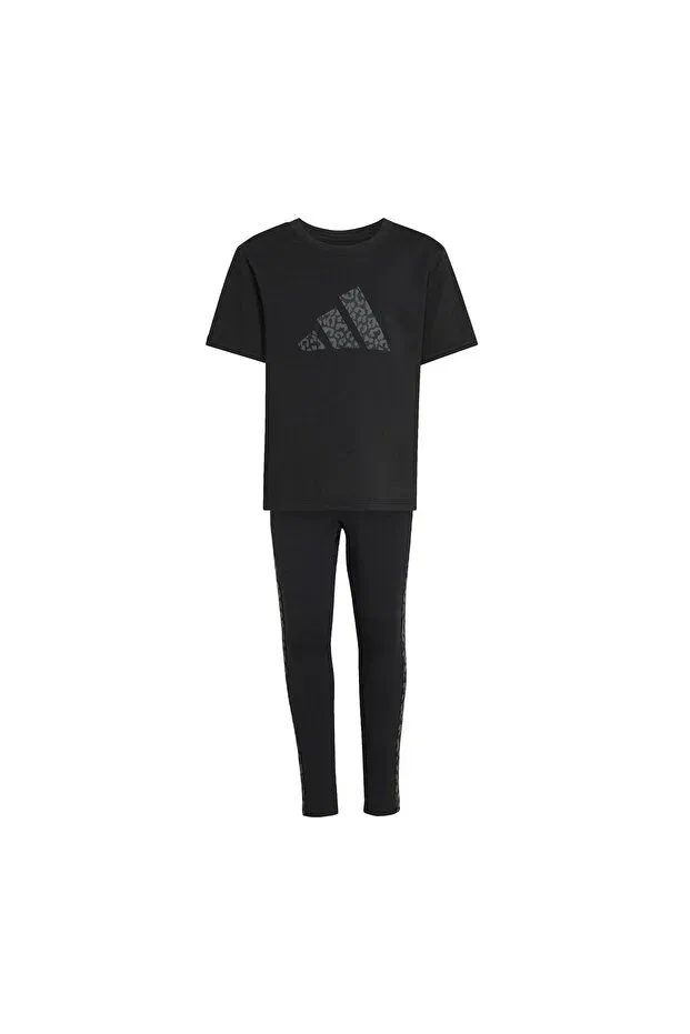 Детский спортивный костюм для девочек с длинным рукавом Adidas, Black