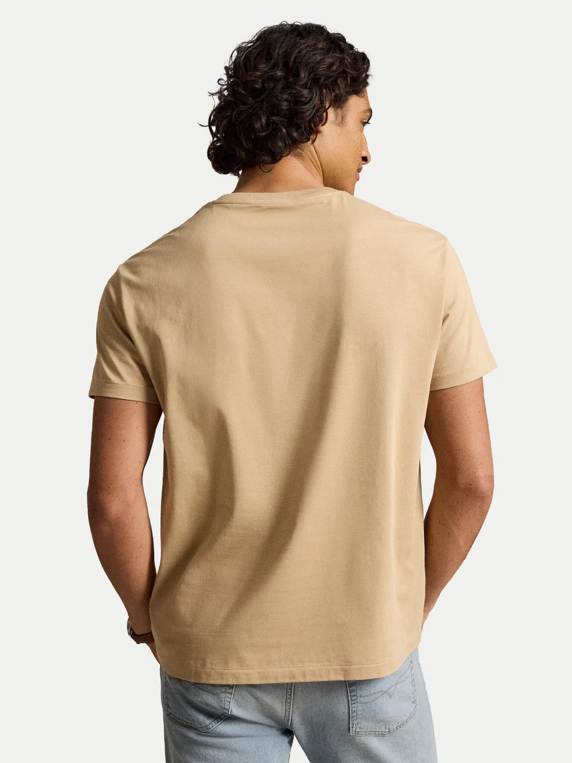 Мужская футболка стандартного кроя Polo Ralph Lauren, светло-коричневый — фото 3