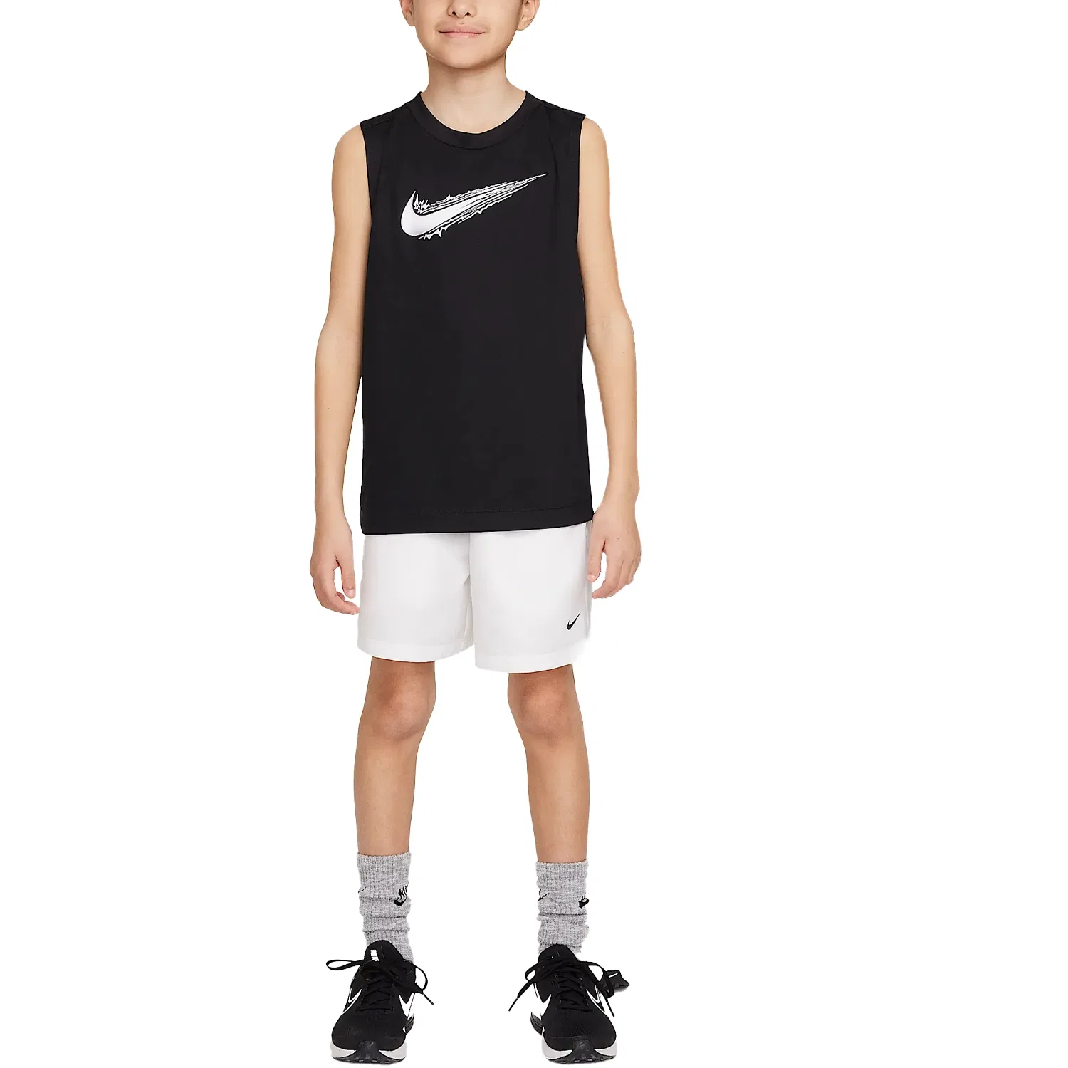 Детский топ без рукавов из дышащей ткани, Tank Top Dri Fit, Nike — фото 3