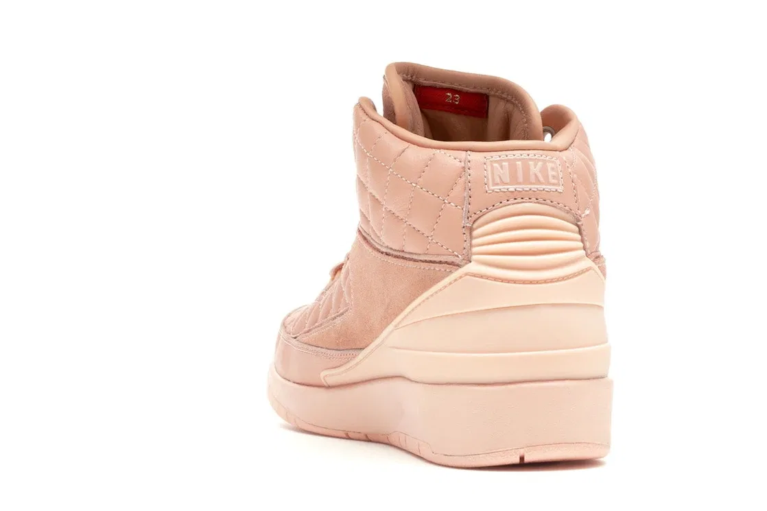 Детские кроссовки с квилтингом Jordan 2 Retro Just Don Arctic Orange Jordan, Arctic Orange/Arctic Orange-University Red — фото 4
