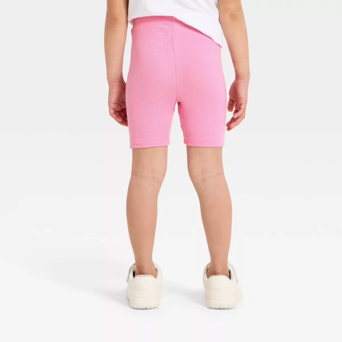 Детские шорты для девочек рифленые Ribbed Bike Shorts INFANT/TODDLER GIRL, Pink — фото 2