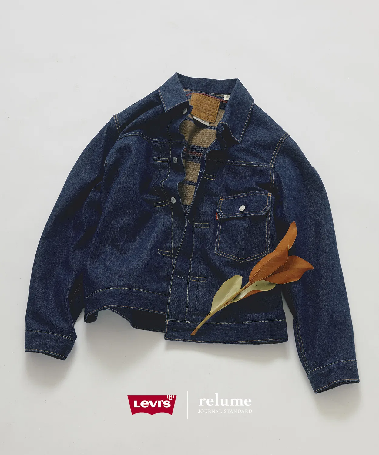 Мужская джинсовая куртка с принтом TYPE1 Trucker Blanket Lining Levi's, Navy