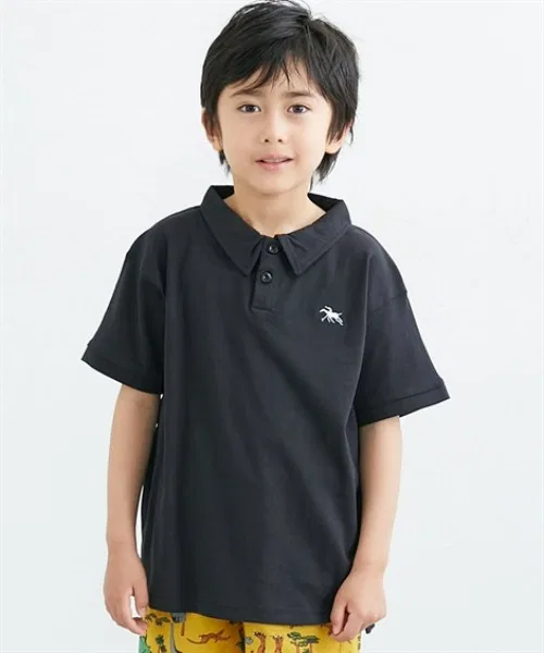 Детский поло с коротким рукавом POLOCHAMPS QUNTSTYLE, Black