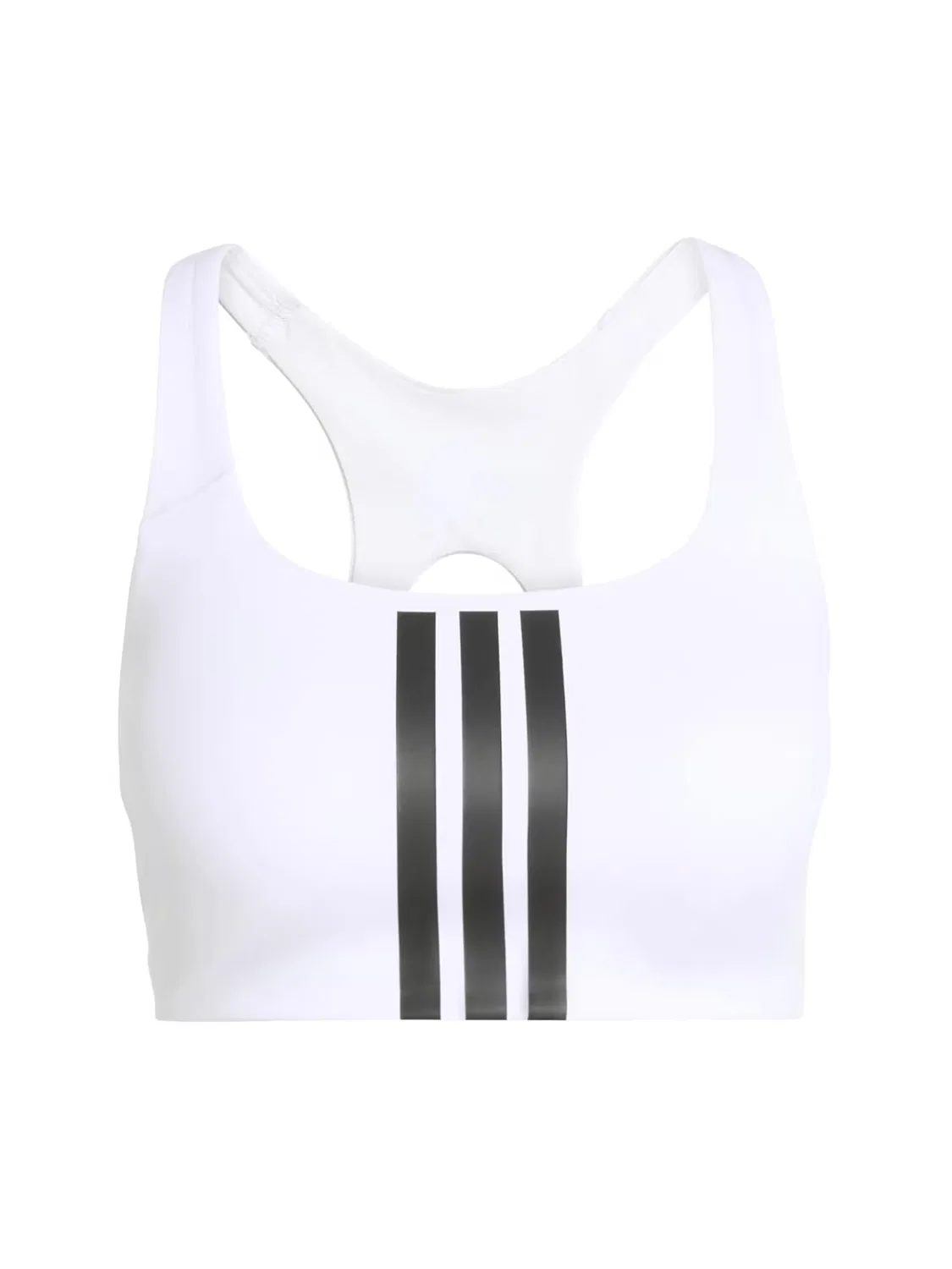 Спортивный бюстгальтер-бралетт Adidas Performance OPT 3S белого цвета