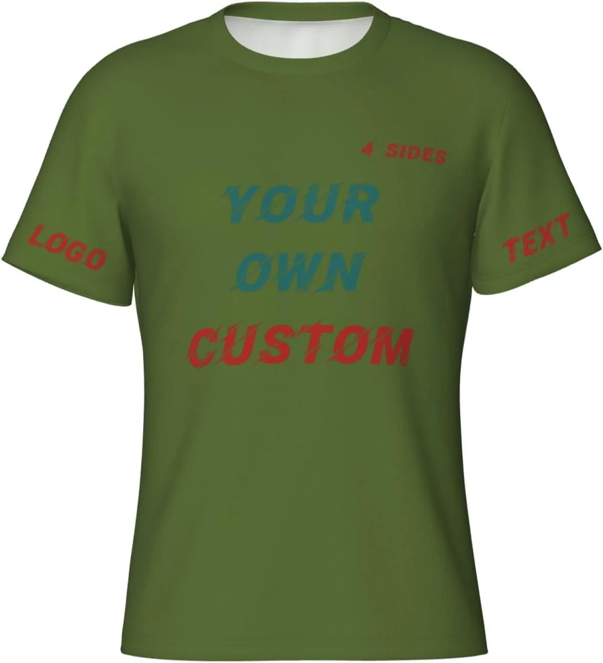 

Футболка Custom с принтом на 4 сторонах