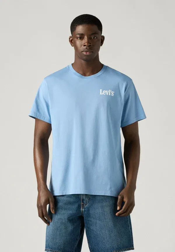 Футболка свободного кроя Lse_Ss boxtab 5 дюймов, черная - с принтом Levi'S