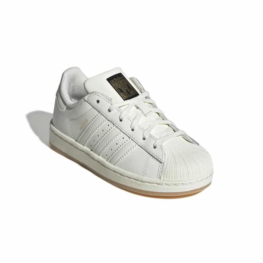 Детские кроссовки для девочек с принтом Superstar Messi Adidas, White — фото 2