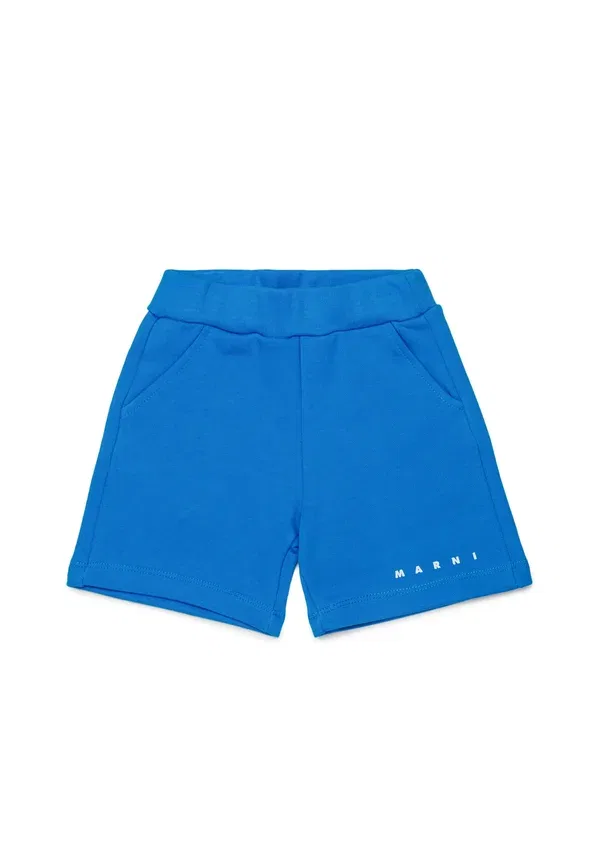 Шорты из хлопка Marni light blue, светло-голубой