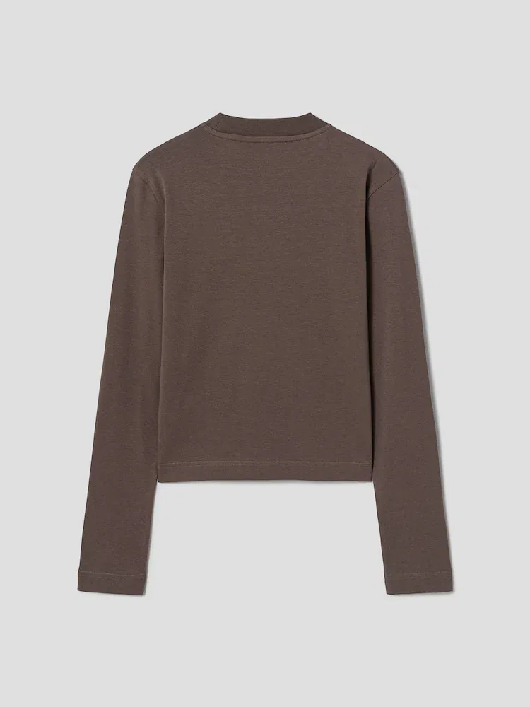 Футболка с длинным рукавом, с логотипом JACQUEMUS, Dark Brown — фото 2