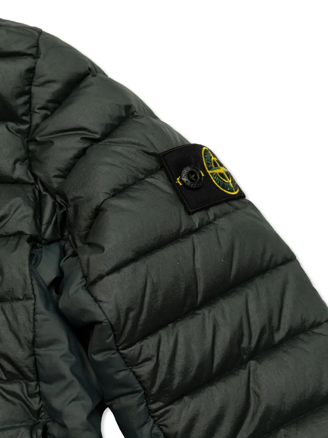 Куртка с капюшоном и стеганым дизайном Stone Island, зеленый — фото 2
