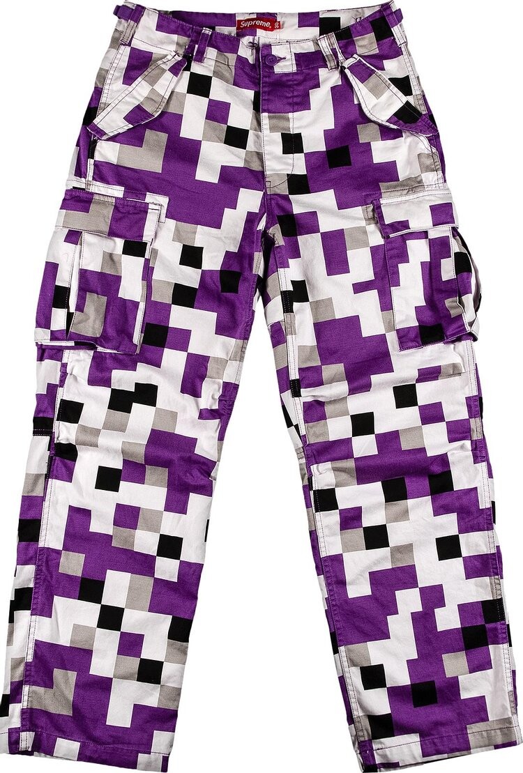 

Брюки Supreme Cargo Pant 'Purple Digi Camo', фиолетовый
