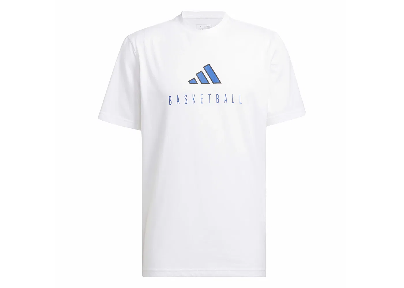 Мужская футболка с принтом Adidas Worldwide Hoops Logo Performance Graphic Tee, White