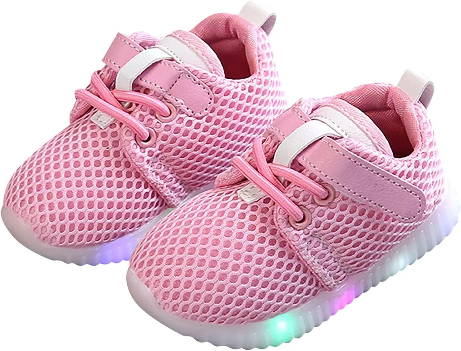 Детские кроссовки с градиентом Daddy Shoes на шнуровке с мягкой подошвой для мальчиков и девочек, Pink