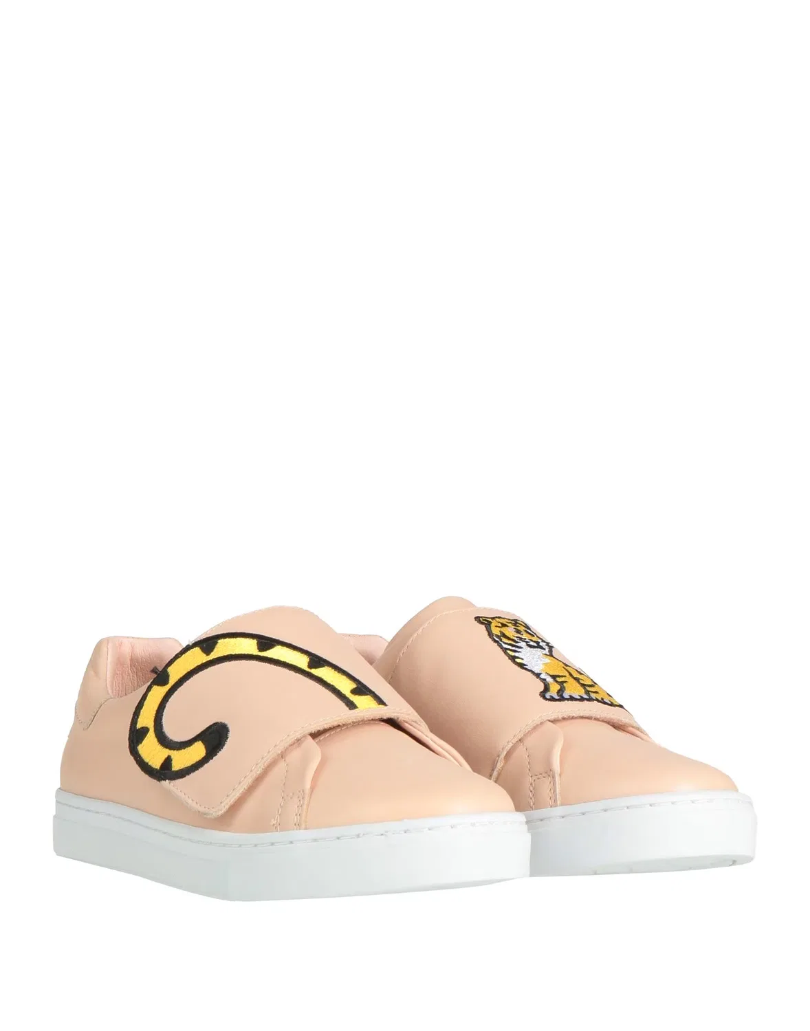 Детские кроссовки для мальчиков кожаные Kenzo Kids, светло-розовый — фото 2