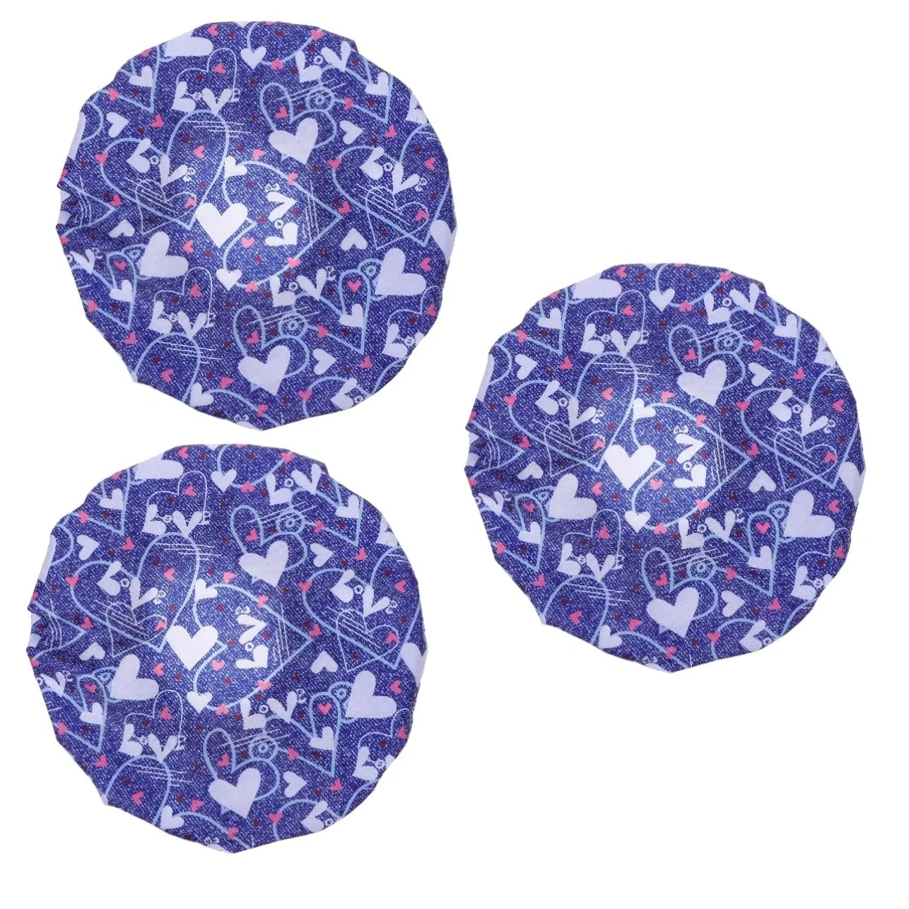 Шапочка для душаs for Men, Oxford Cloth, FRCOLOR, Set of 3, Blue