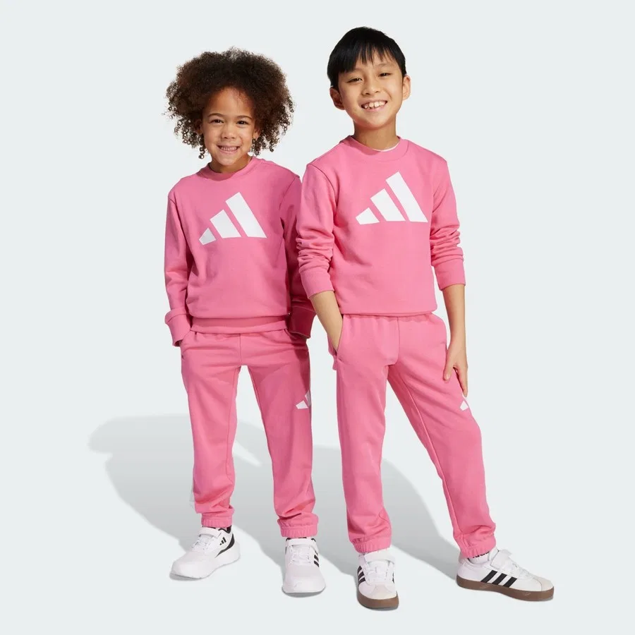 Детский спортивный комплект из футера с длинным рукавом Essentials Joggers Set adidas, Сине-белый