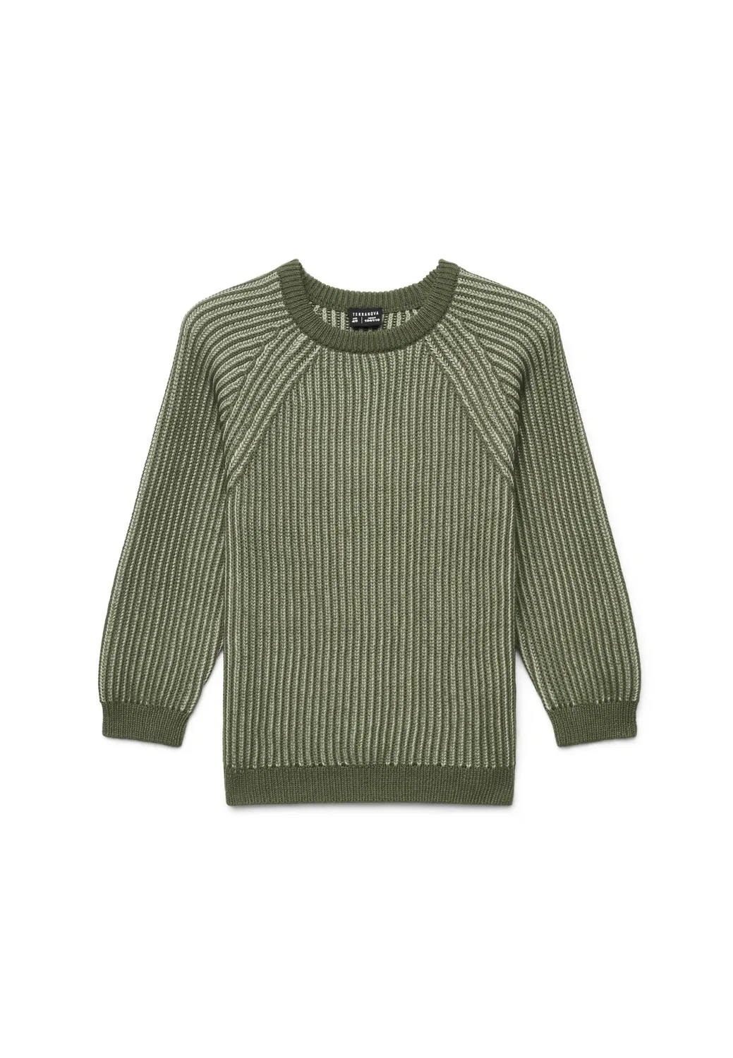 Джемпер Maglia a Coste Con Maniche реглан Terranova, Salvia