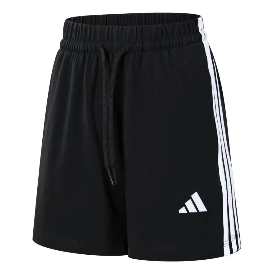 Шорты с полосами Adidas, черный