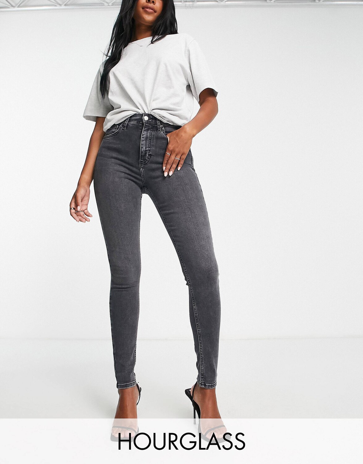 

Черные джинсы Topshop Hourglass Jamie