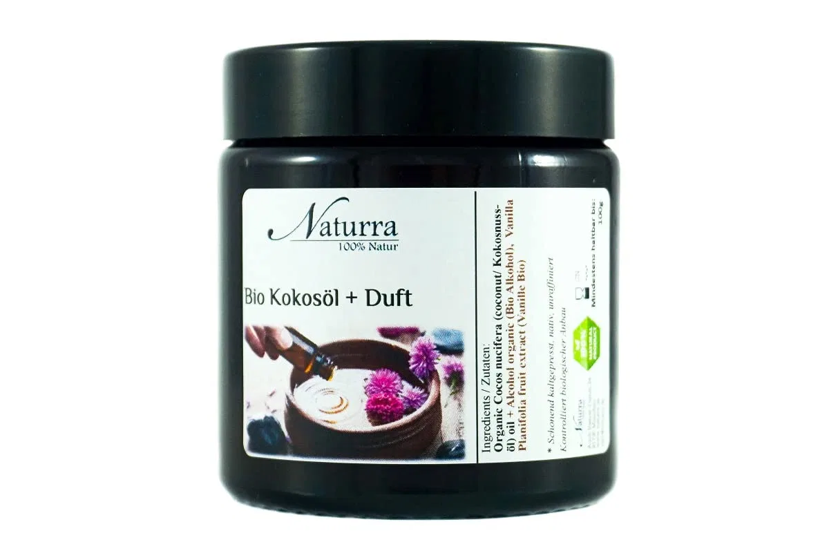 Масло для тела Organic Coconut Oil, Naturra, 100 мл, Mandarin Red