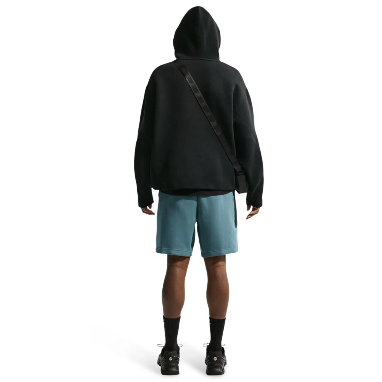 Мужские шорты Tech Fleece Nike, цвет Black/Mineral Slate — фото 4