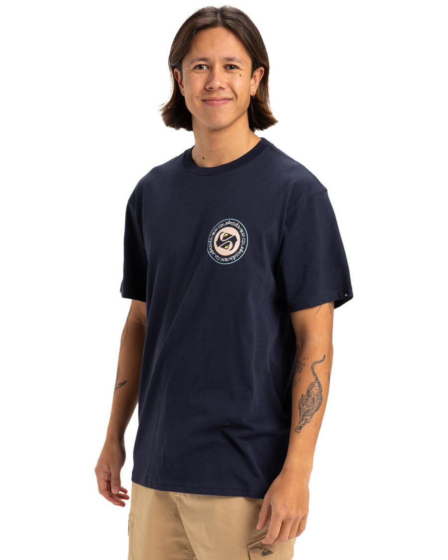 

QUIKSILVER Футболка CIRCLE BACK черная мужская