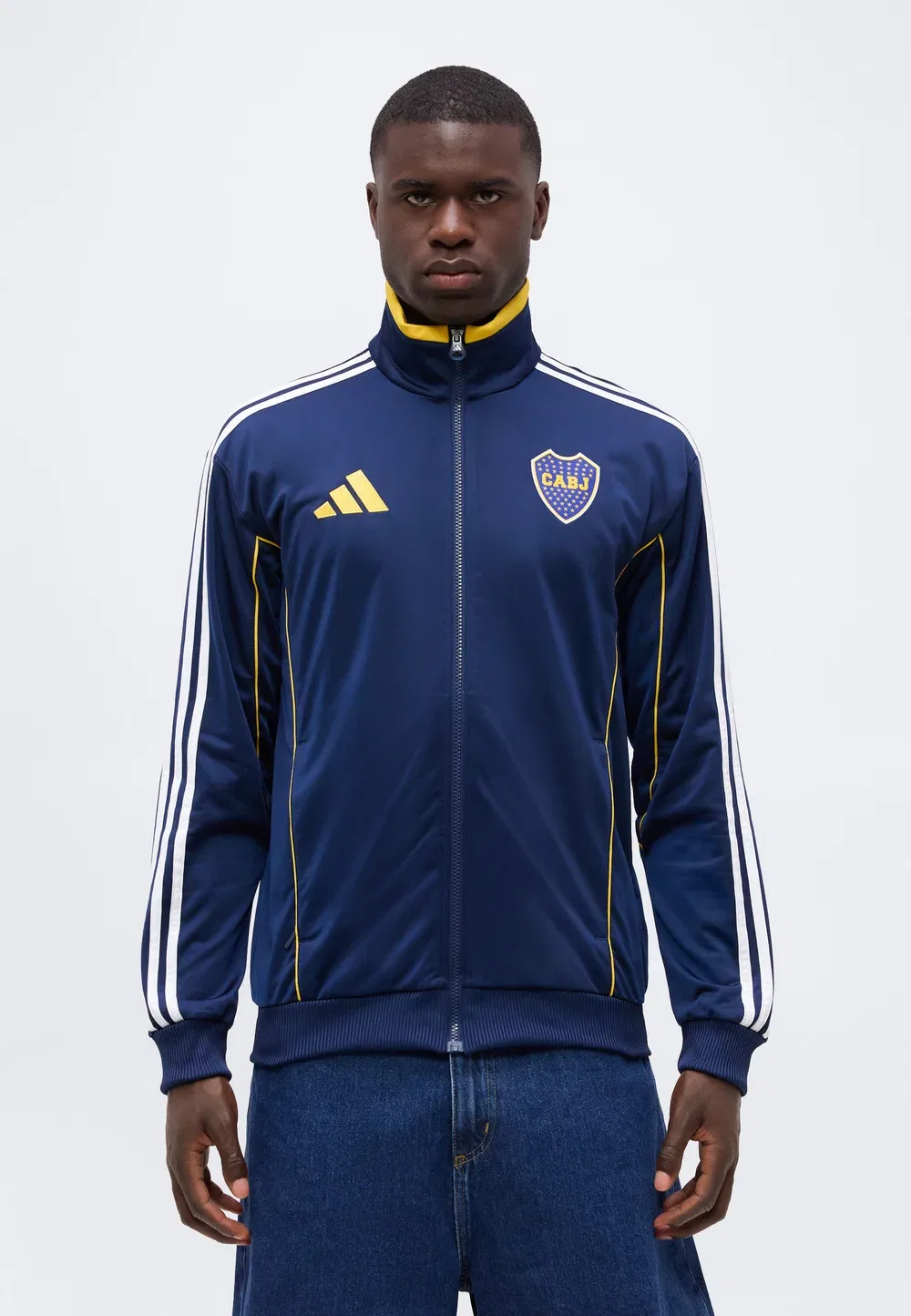 Юбилейная спортивная куртка Boca Juniors - клубная одежда Adidas Originals, Night Indigo — фото 3