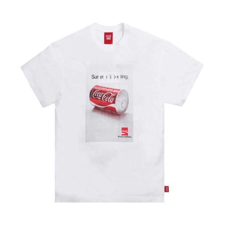 

Футболка Kith x Coca-Cola Real Thing Vintage Tee 'White', белый