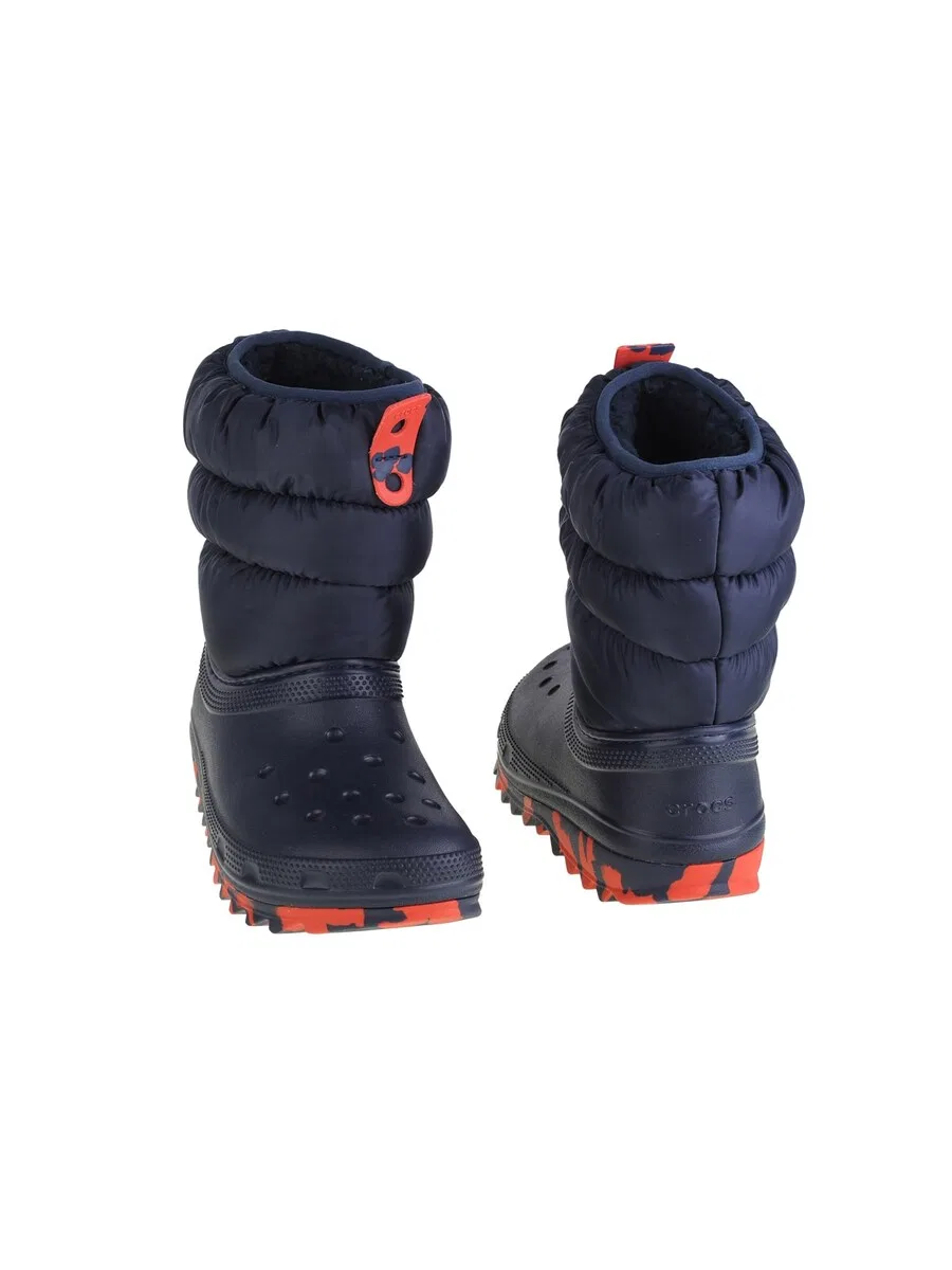 Снежные ботинки Crocs 'Classic Neo' темно-синего цвета — фото 4