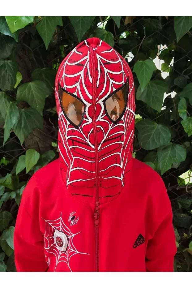 Детский кардиган с капюшоном для мальчиков Polar Light-Up Spiderman Gigas, Red