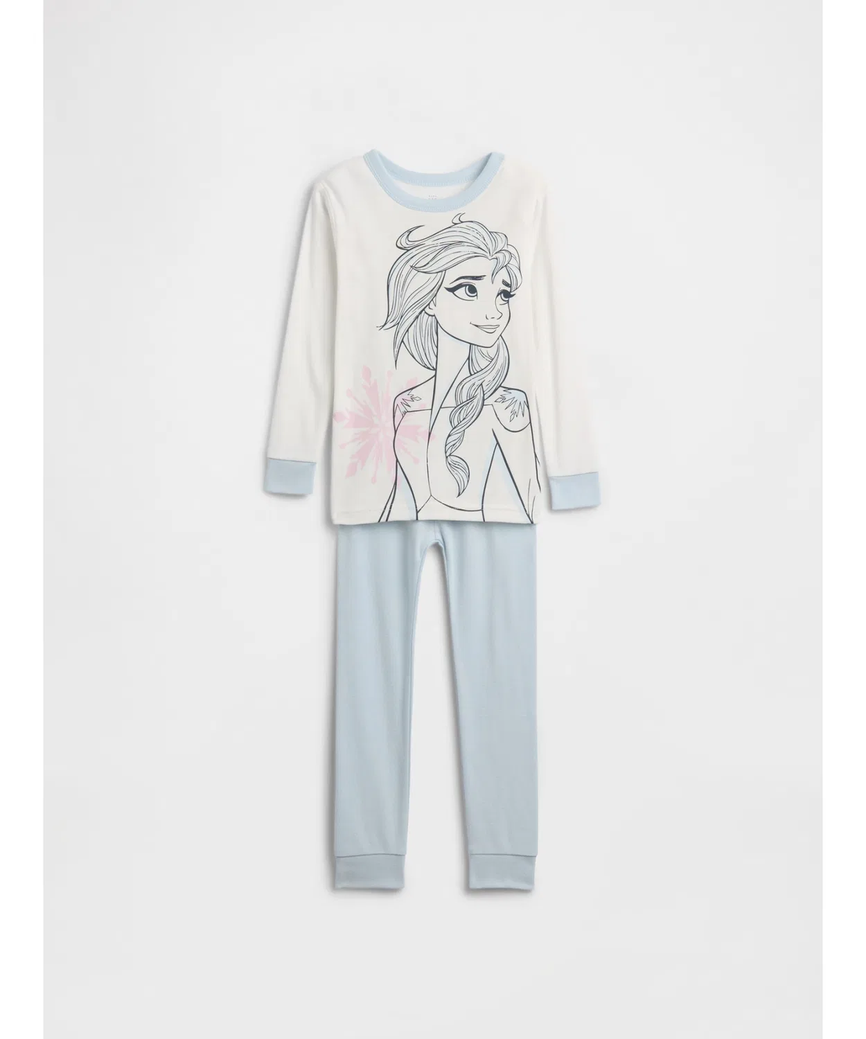 Детский комплект пижамы с длинным рукавомОрганический хлопок Frozen GAP, Light Blue
