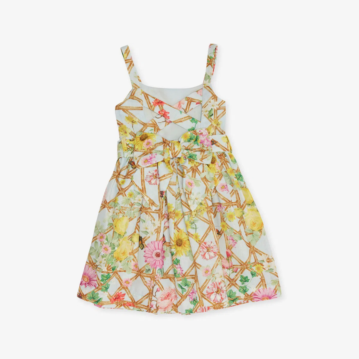 Платье Lapin House x Mary Katrantzou с цветочным принтом в виде сетки, размер 12 месяцев - 12 лет, мультиколор — фото 3