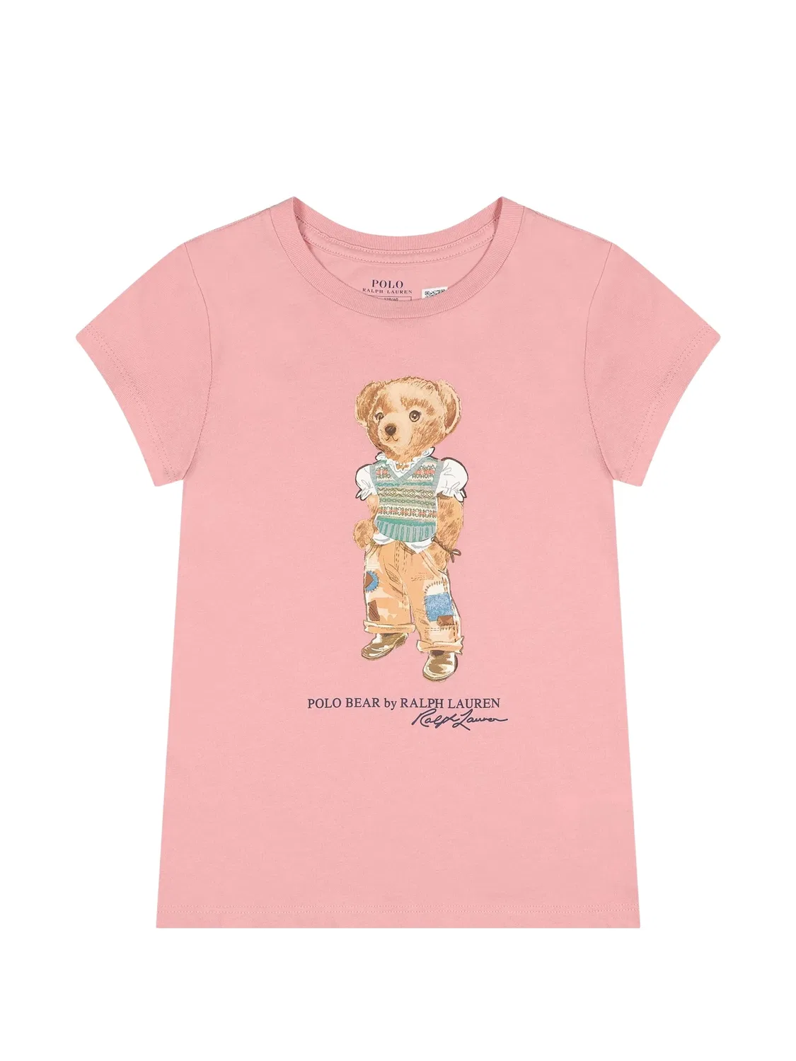 Футболка Polo Bear из джерси Polo Ralph Lauren Kids, розовый