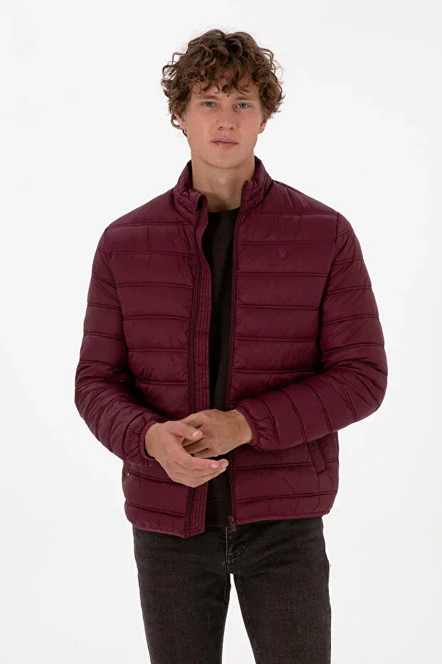 Мужское пуховое пальто с длинным рукавом U.S. Polo Assn., Plum