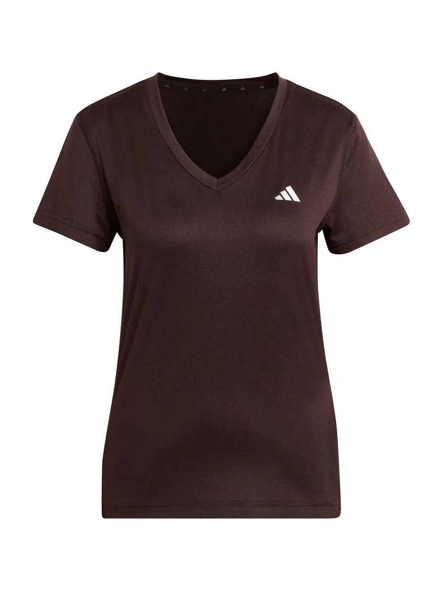 Спортивная футболка ADIDAS PERFORMANCE Performance Shirt 'Essentials' в шоколадном цвете