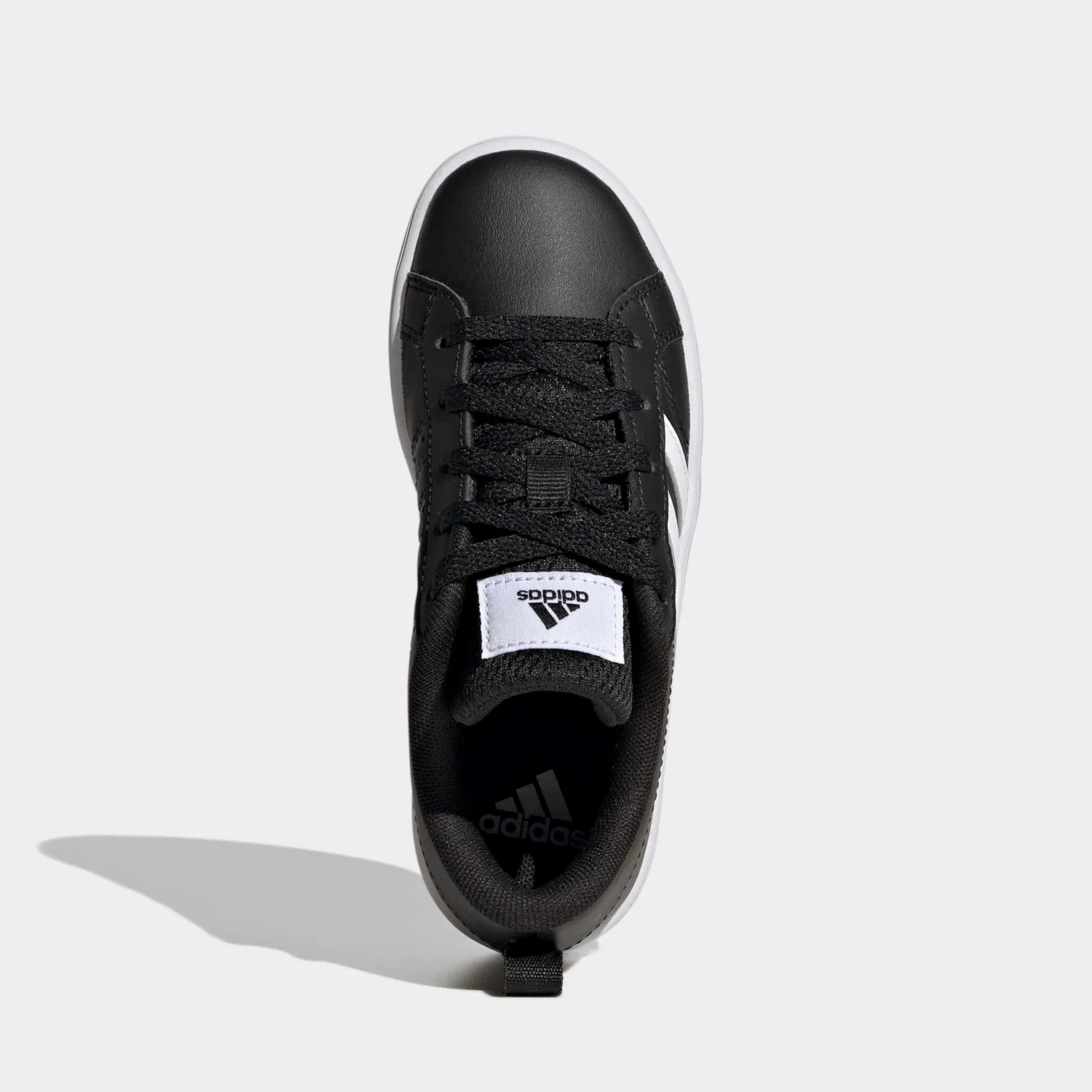 Детские кроссовки в скейтерском стиле VS Pace 2.0 Adidas Sportswear, Core Black/White/Core Black — фото 4