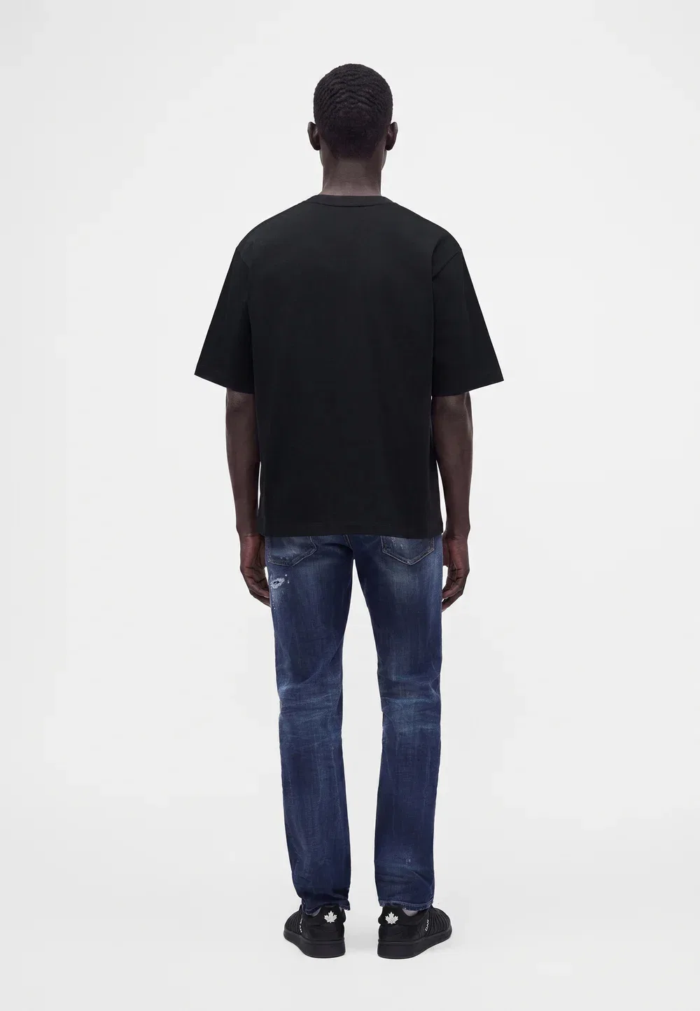 Футболка свободного кроя с принтом Dsquared2, Black — фото 3