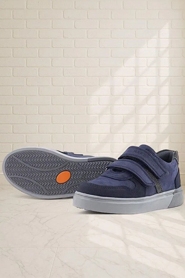 Детские туфли для мальчиков на шнуровке Rakerplus, Navy Blue