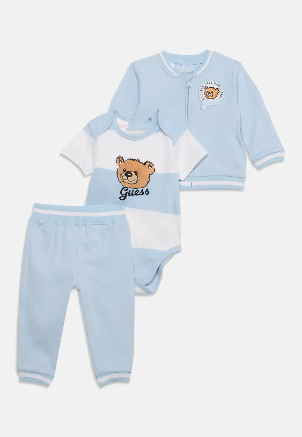Комплект унисекс - толстовка на молнии Guess, Arctic Sky