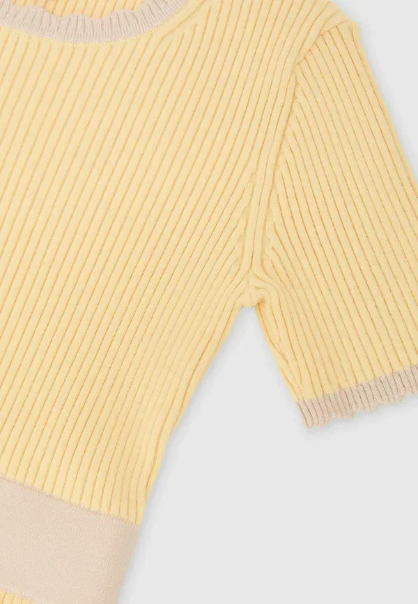 Платье-джемпер из вискозы Reiss, Lemon, лимонный — фото 4