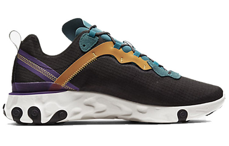 Кроссовки Nike React Element 55 PRM, черный/бирюзовый — фото 2