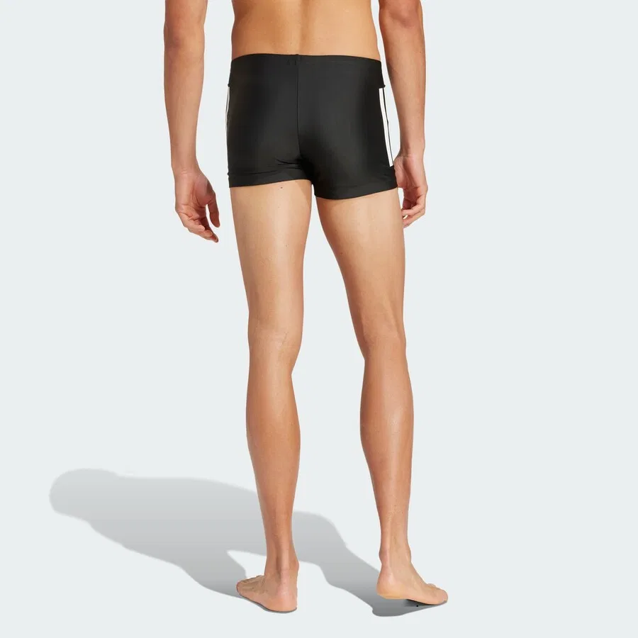 Плавки-боксеры ADIDAS PERFORMANCE Athletic Swim Trunks '3-Stripes Swim Boxers' черного цвета — фото 3