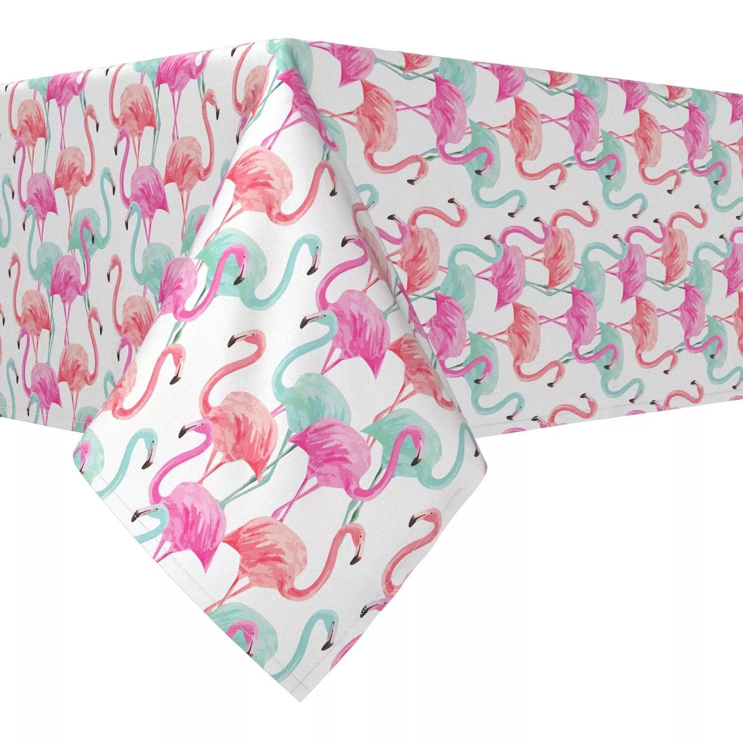 

Прямоугольная скатерть, 100% полиэстер, 60x84 дюйма Flamingo Beach
